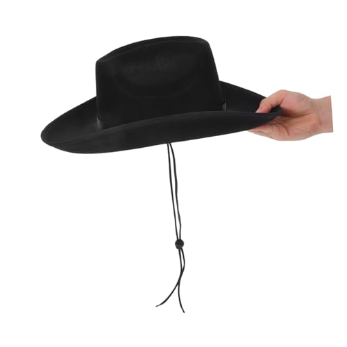 Ciieeo Cowgirl Hut Gewebtem Material mit Verstellbarem Seil Western Themen Partyhut für Performances und Feiern für Kostüme und Partydekorationen von Ciieeo