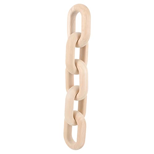 Ciieeo Dekorative Holzkette aus Langlebigem Holzmaterial Handgefertigte Kettenglieder für Vielseitige Heimdekoration im Boho für Wohnzimmer Schlafzimmer und Stilvolles von Ciieeo
