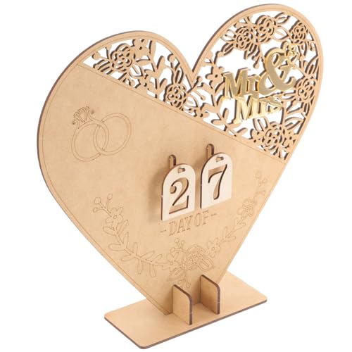 Ciieeo Dekorativer Countdown- Tischkalender Dekoration Romantisches Hochzeitstischdekoration Hochzeits-countdown- Hochzeitsfestkalender Hochzeitskalender Hölzern Ciieeo Dekorativer Countdown- Tischkalender Dekoration Romantisches Hochzeitstischdekoration Hochzeits-countdown- Hochzeitsfestkalender Hochzeitskalender Hölzern von Ciieeo