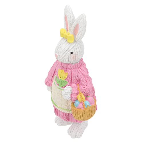 Ciieeo Dekoratives Kaninchen für den einzug kunstharz osterhasen Easter Decoration Puppe Hasenfigur Mini Die entzückendes Kaninchenmodell Hasenfigur mit Webeffekt Rosa Ciieeo Dekoratives Kaninchen für den einzug kunstharz osterhasen Easter Decoration Puppe Hasenfigur Mini Die entzückendes Kaninchenmodell Hasenfigur mit Webeffekt Rosa von Ciieeo