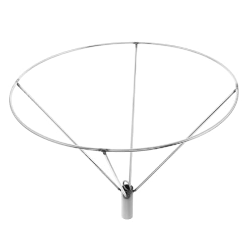 Ciieeo Erdbugelunterstützung Geburtstagsfeier Jumbo-ballons Runder Geburtstagsparty-ballonrahmen Hochzeitsballonhalter Silver Rostfreier Stahl von Ciieeo