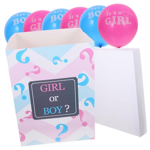 Ciieeo Gender Reveal Box mit Bunten Luftballons Stabile DIY Babyparty Dekoration Neutrale Farben Einfache Montage für Jungen oder Mädchen Feier Ciieeo Gender Reveal Box mit Bunten Luftballons Stabile DIY Babyparty Dekoration Neutrale Farben Einfache Montage für Jungen oder Mädchen Feier von Ciieeo