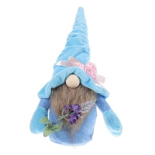 Ciieeo Gesichtsloses zum Muttertag Muttertagsdekoration Desktop-Gnom Festival-Puppenverzierung Party-Wichtel- Plüsch-Zwergpuppe zum Muttertag zwerg GNOME Kies Blue von Ciieeo