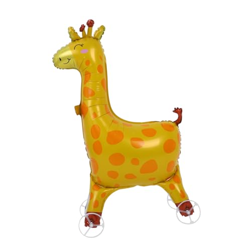 Ciieeo Giraffenballon Giraffen-Geburtstagsdekorationen Folienballons mit Animal-Print aufblasbare Giraffe Geburtstagsdekorationen mit Tiermotiven Ballon-Tier-Kit Aluminiumfolie Gelb Ciieeo Giraffenballon Giraffen-Geburtstagsdekorationen Folienballons mit Animal-Print aufblasbare Giraffe Geburtstagsdekorationen mit Tiermotiven Ballon-Tier-Kit Aluminiumfolie Gelb von Ciieeo