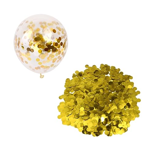 Ciieeo Goldene Konfetti Ballons Luftballon Dekoration für Hochzeiten Partys Hochzeit Geburtstag Valentinstag Deko mit Buntem Papierkonfetti von Ciieeo