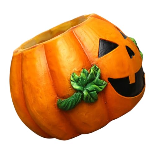 Ciieeo Halloween Deko Kürbis aus Resin mit Gesicht Kreativer Süßigkeitenbehälter für Party Garten Langlebiger und Wiederverwendbarer Candy Holder für Halloween Dekoration Ciieeo Halloween Deko Kürbis aus Resin mit Gesicht Kreativer Süßigkeitenbehälter für Party Garten Langlebiger und Wiederverwendbarer Candy Holder für Halloween Dekoration von Ciieeo
