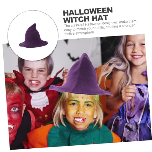 Ciieeo Halloween Hexenhut Damen Spitz Zulaufender Filzhut aus Tiefviolettem Wollmischgewebe Leichter und Bequemer Partyhut für Cosplay Kostüm und Foto Requisiten Vielseitig für Halloween Ciieeo Halloween Hexenhut Damen Spitz Zulaufender Filzhut aus Tiefviolettem Wollmischgewebe Leichter und Bequemer Partyhut für Cosplay Kostüm und Foto Requisiten Vielseitig für Halloween von Ciieeo