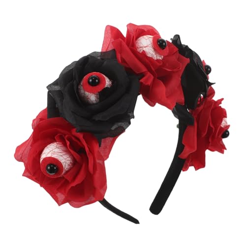 Ciieeo Halloween Horror Augen und Rosen Haarreif mit Realistisches Party Accessoire für Kostüme Wiederverwendbar und Vielseitig Einsetzbar bei Halloween und Karnevalspartys Ciieeo Halloween Horror Augen und Rosen Haarreif mit Realistisches Party Accessoire für Kostüme Wiederverwendbar und Vielseitig Einsetzbar bei Halloween und Karnevalspartys von Ciieeo