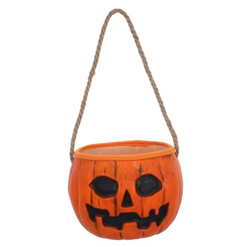 Ciieeo Halloween Kürbis Süßigkeitenkorb Leuchtender Kürbiseimer Mit Griff – Tragbarer Trick Or Treat Korb Für Partys Und Dekorationen von Ciieeo