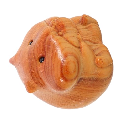 Ciieeo Handgeschnitzte Holzfigur Hamster Nachhaltige Holzskulptur Miniatur Tierornament für Schreibtisch Auto Wohnraumdekoration Ciieeo Handgeschnitzte Holzfigur Hamster Nachhaltige Holzskulptur Miniatur Tierornament für Schreibtisch Auto Wohnraumdekoration von Ciieeo