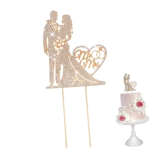 Ciieeo Herr und Frau Metall Cake Topper Hochzeitstorte Dekoration Herzform Gold Silber Hochzeit Jahrestag Verlobung Party Zubehör Tortendeko Ciieeo Herr und Frau Metall Cake Topper Hochzeitstorte Dekoration Herzform Gold Silber Hochzeit Jahrestag Verlobung Party Zubehör Tortendeko von Ciieeo