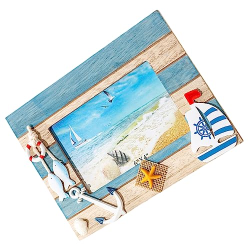 Ciieeo Holz Bilderrahmen Design mit Maritimen Elementen Dekorativer Fotohalter für Zuhause und Schlafzimmer Vintage Stil Schützender Fotorahmen für Wertvolle Erinnerungen Ciieeo Holz Bilderrahmen Design mit Maritimen Elementen Dekorativer Fotohalter für Zuhause und Schlafzimmer Vintage Stil Schützender Fotorahmen für Wertvolle Erinnerungen von Ciieeo