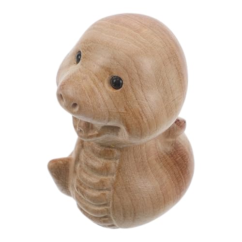 Ciieeo Holz Geschnitzte Schlangenfigur für Feng Shui und Tischdekoration Handgefertigte Schlangenstatue aus Holz für Chinesische Neujahr und Frühlingsfest Ciieeo Holz Geschnitzte Schlangenfigur für Feng Shui und Tischdekoration Handgefertigte Schlangenstatue aus Holz für Chinesische Neujahr und Frühlingsfest von Ciieeo