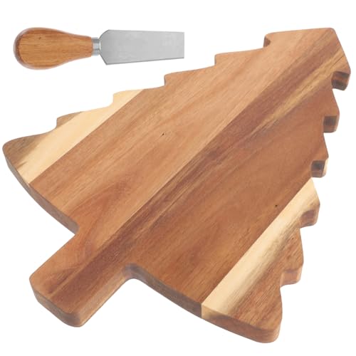 Ciieeo Holz Schneidebrett im Weihnachtsbaum Design Kreatives Charcuterie Board mit Messer Festliche Küchen Dekoration für Gemüse Käse und Snacks Ciieeo Holz Schneidebrett im Weihnachtsbaum Design Kreatives Charcuterie Board mit Messer Festliche Küchen Dekoration für Gemüse Käse und Snacks von Ciieeo