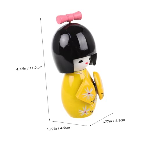 Ciieeo Japanische Geisha Holzfigur Kimono Puppe Traditionelle Japanische Holzpuppe Handbemalt Orientalische Dekoration Leicht Tragbar für Zuhause Büro Party Tischgestaltung Gelb Mittel Ciieeo Japanische Geisha Holzfigur Kimono Puppe Traditionelle Japanische Holzpuppe Handbemalt Orientalische Dekoration Leicht Tragbar für Zuhause Büro Party Tischgestaltung Gelb Mittel von Ciieeo