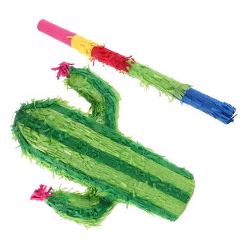 Ciieeo Kaktus-piñata Hawaii-partyzubehör Und -dekorationen Festival-pinata- Party-piñata Sommerliche Piñata Hawaii-partybevorzugung Handgefertigte Piñata Luau-pinata Papier Green von Ciieeo
