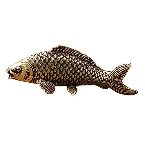 Ciieeo Karpfenform Ornament aus Kupfer Handgefertigte Tischdekoration für Zuhause Design für Wohnzimmer Schlafzimmer Geschäfte und Bars Langlebig und Praktisch von Ciieeo