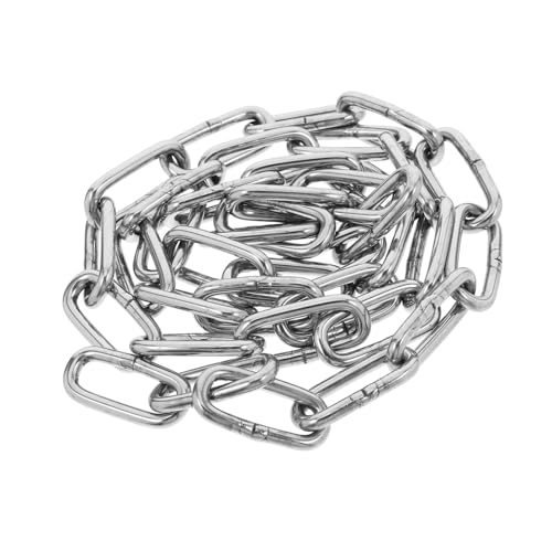 Ciieeo Kettenglied Edelstahlkette Hängekette Metall Takelagekette 201 Edelstahl Silber von Ciieeo