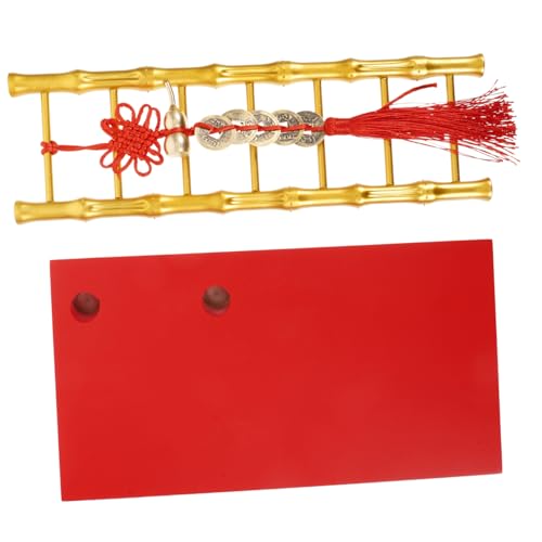 Ciieeo Kleine Leiter im chinesischen Stil, Dekoration für das Jahr, Schlafzimmer, Einweihungsparty, Dekoration, Frühlingsfest, Geschenk, symbolisiert Reichtum und Glück, künstlerischer Tischakzent Ciieeo Kleine Leiter im chinesischen Stil, Dekoration für das Jahr, Schlafzimmer, Einweihungsparty, Dekoration, Frühlingsfest, Geschenk, symbolisiert Reichtum und Glück, künstlerischer Tischakzent von Ciieeo