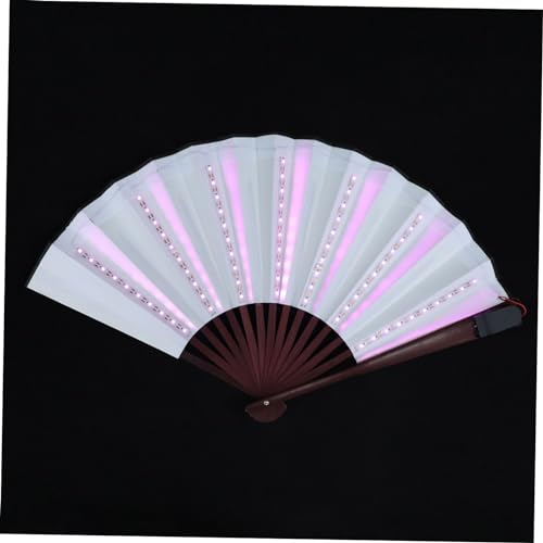 Ciieeo LED Faltfächer mit Leuchtfarbe Kreatives Performance für Partys und Tänze Langlebig und Vielseitig Einsetzbar für Verschiedene Anlässe und Dekorationen von Ciieeo