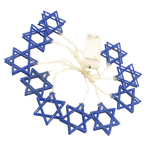Ciieeo LED Lichterkette Hanukkah Dekoration Mit Davidstern Design 165 Meter Lange Lichterkette Mit 10 Warmweißen LEDs Für Festliche Anlässe Und Feiertage Batteriebetrieben Ciieeo LED Lichterkette Hanukkah Dekoration Mit Davidstern Design 165 Meter Lange Lichterkette Mit 10 Warmweißen LEDs Für Festliche Anlässe Und Feiertage Batteriebetrieben von Ciieeo