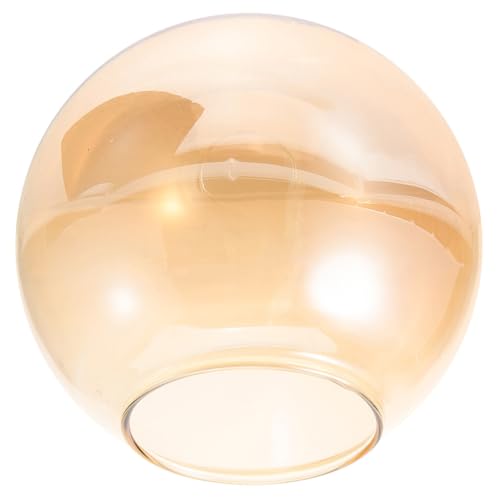 Ciieeo Lampenschirm aus Glas, Ersatz-Lampe, Bernstein, Lampenschirm, Kugel, für Wandleuchten, Kronleuchter, Hängeleuchte, Durchmesser 150 mm, Loch 70 mm Ciieeo Lampenschirm aus Glas, Ersatz-Lampe, Bernstein, Lampenschirm, Kugel, für Wandleuchten, Kronleuchter, Hängeleuchte, Durchmesser 150 mm, Loch 70 mm von Ciieeo
