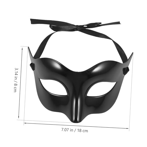 Ciieeo Leichte Herren Halbgesichts Masquerade Maske aus Kunststoff für Halloween Cosplay Party und Bequeme Faschingsmaske Vielseitig für Karneval und Festliche Anlässe Geeignet von Ciieeo