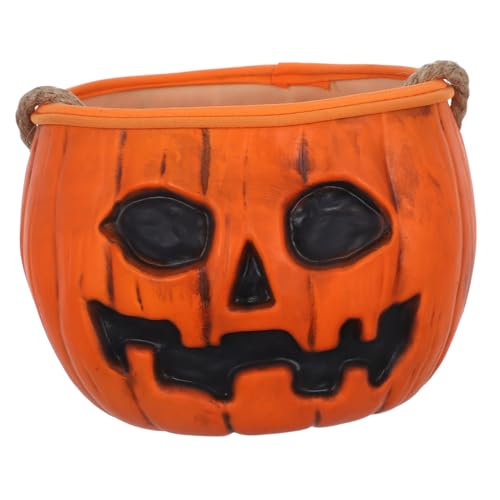 Ciieeo Leuchtender Kürbis Süßigkeiteneimer Halloween Kürbiskorb Mit Griff – Halloween Süßigkeitenhalter Mit Licht Und Ton Für Die „Süßes Oder Saures“ Partygeschenke Der von Ciieeo