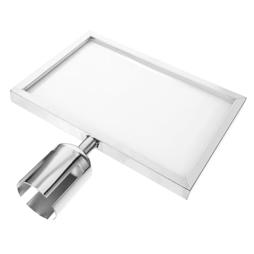 Ciieeo Logo -Rahmen Stütze doppelseitiger Schilderrahmen A4-Rungenschildrahmen Staffelei steht für Schild doppelseitiger Schildhalter Metallpfosten-Schilderhalter Rostfreier Stahl Silber Ciieeo Logo -Rahmen Stütze doppelseitiger Schilderrahmen A4-Rungenschildrahmen Staffelei steht für Schild doppelseitiger Schildhalter Metallpfosten-Schilderhalter Rostfreier Stahl Silber von Ciieeo