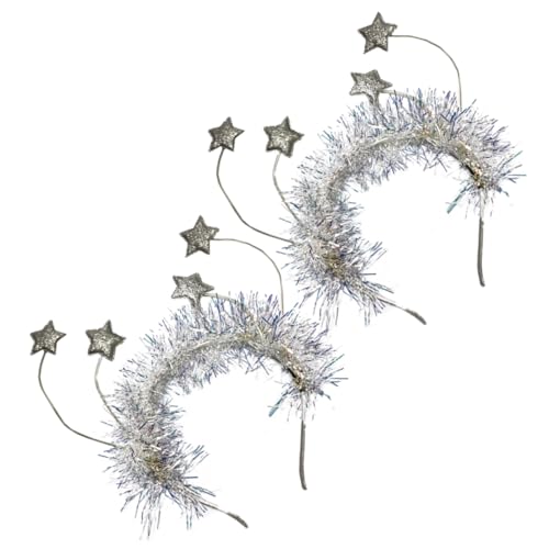 Ciieeo Neujahrs Party Haarband Set Teilig Sternendesign Silberfarben Glitzernd Festlich für Frauen Mädchen Weihnachts und Festivaldekoration Ciieeo Neujahrs Party Haarband Set Teilig Sternendesign Silberfarben Glitzernd Festlich für Frauen Mädchen Weihnachts und Festivaldekoration von Ciieeo