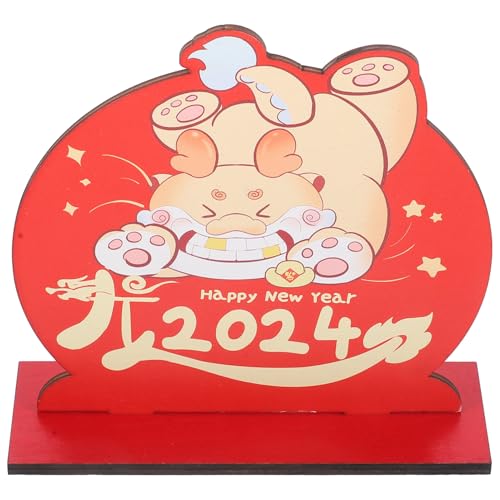 Ciieeo 2024 Neue Jahr Drachen Decor Chinesische Produkt Frühling Festival Tisch Zeichen Holz Handwerk Ciieeo 2024 Neue Jahr Drachen Decor Chinesische Produkt Frühling Festival Tisch Zeichen Holz Handwerk von Ciieeo