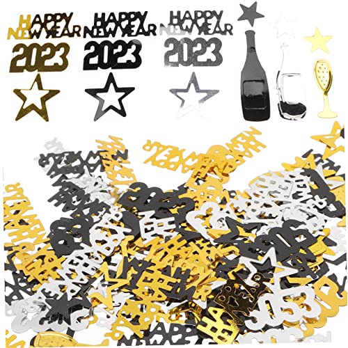 Ciieeo Neujahrsfeier Dekorations Konfetti Glückskonfetti Schwarz Gold und Silber für Einzigartige Tischdeko und Festliche Ciieeo Neujahrsfeier Dekorations Konfetti Glückskonfetti Schwarz Gold und Silber für Einzigartige Tischdeko und Festliche von Ciieeo