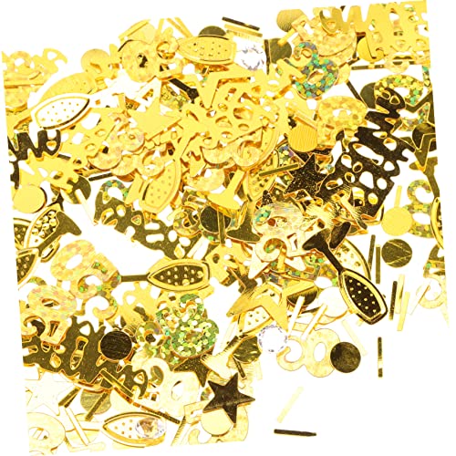 Ciieeo Packungen Pack Glitzer Konfetti für Hochzeitstag Goldene Happy Anniversary Deko für Unvergessliche Feiern für Tischstreuung und Jubiläumsdekoration von Ciieeo