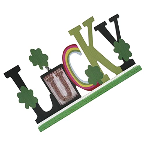 Ciieeo Patrick's Day Holzdeko Glücksletter Tischdeko für Feierliche Anlässe Rustikaler Tischmittelpunkt Einzigartige Holzschriftzüge für Wohnzimmer und Partydekoration Ciieeo Patrick's Day Holzdeko Glücksletter Tischdeko für Feierliche Anlässe Rustikaler Tischmittelpunkt Einzigartige Holzschriftzüge für Wohnzimmer und Partydekoration von Ciieeo