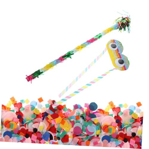 Ciieeo Pinata Spielset mit Augenbinde und Buntes Partyzubehör für Geburtstagsfeiern Leichte Praktische Piñata Requisiten für Erwachsene für Familienfeiern und Themenpartys Ciieeo Pinata Spielset mit Augenbinde und Buntes Partyzubehör für Geburtstagsfeiern Leichte Praktische Piñata Requisiten für Erwachsene für Familienfeiern und Themenpartys von Ciieeo