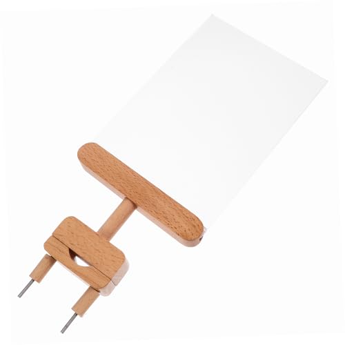 Ciieeo Preisschild Schildhalter-Clip Zeichenhalter Einzelhandelsdisplay Preisanzeige doppelseitige Clips Schilderhalter speichern Schilderclips zur Anzeige Clipboard hölzern Khaki von Ciieeo
