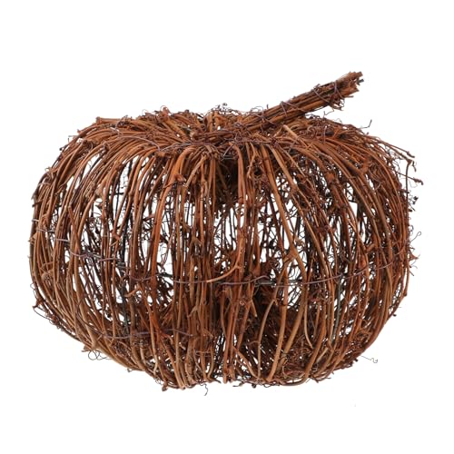 Ciieeo Rattan Kürbisdekor für Festliche Anlässe Handgefertigter Großer Kürbis aus Natürlichem Rattan Tischdekor für Thanksgiving und Halloween Partys Ciieeo Rattan Kürbisdekor für Festliche Anlässe Handgefertigter Großer Kürbis aus Natürlichem Rattan Tischdekor für Thanksgiving und Halloween Partys von Ciieeo