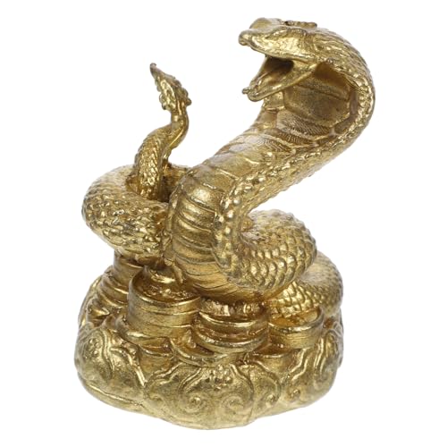 Ciieeo Schlangenstatue aus Messing Fisch Tiger Figur Drachenspielzeug Kostüm Bronze Schlange Statue Dekorative Bronze Schlange neuartiges Schlangendekor Retro-Schlangendekor Kupfer Golden Ciieeo Schlangenstatue aus Messing Fisch Tiger Figur Drachenspielzeug Kostüm Bronze Schlange Statue Dekorative Bronze Schlange neuartiges Schlangendekor Retro-Schlangendekor Kupfer Golden von Ciieeo