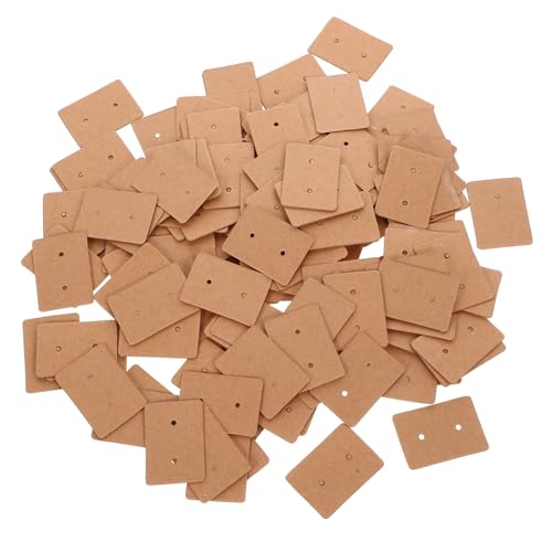 Ciieeo Schmuckkarten Ohranhänger 200 Stück Kraftpapier-ohrringkarten für Die Verpackung Kleiner Unternehmen Ciieeo Schmuckkarten Ohranhänger 200 Stück Kraftpapier-ohrringkarten für Die Verpackung Kleiner Unternehmen von Ciieeo