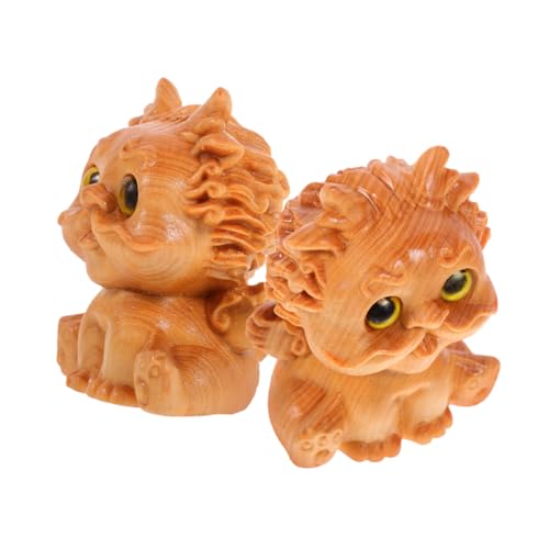 Ciieeo Schreibtisch-Dekoration Tierstatue 2 Stück Holztisch Tierornament Heimdekoration Für Tierfiguren Ciieeo Schreibtisch-Dekoration Tierstatue 2 Stück Holztisch Tierornament Heimdekoration Für Tierfiguren von Ciieeo