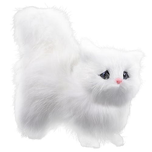 Ciieeo Dekorative Katze Ornament Simulation Katze Modell Realistische Künstliche Kätzchen Dekoration von Ciieeo