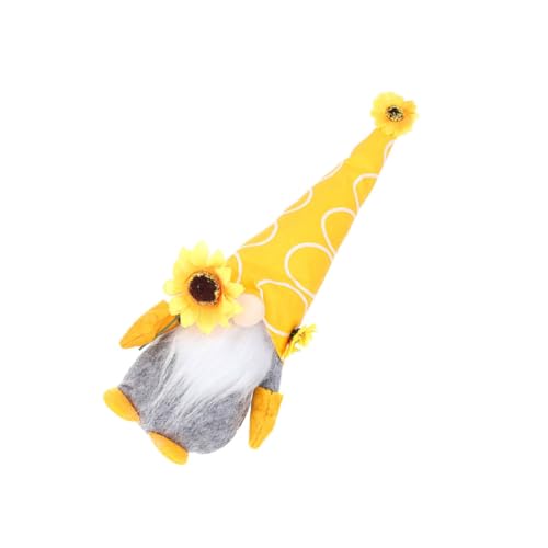 Ciieeo Sonnenblumen-GNOME-Puppe Dekoration Für Festivals Szene Ornament Entzückendes GNOME-Puppen-Design Langlebigkeit Garantiert von Ciieeo