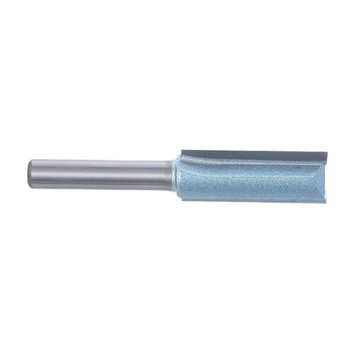 Ciieeo Sperrholzfräser Fräser gerade Mahlen beschichtet Hartholz Router-Tool Slot Fräser für die Holzbearbeitung Fräser zum Erstellen von Nuten Sperrholzstück Stahl Silver von Ciieeo