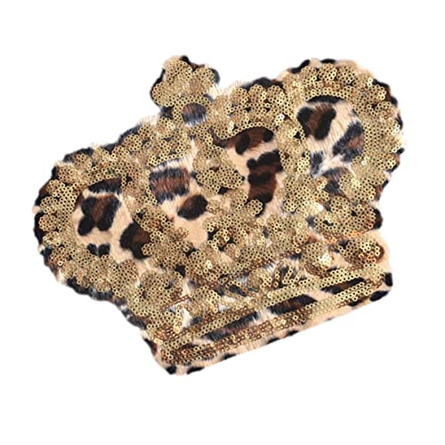 Ciieeo Stoffaufkleber für Bekleidung Abziehbild Leoparden- Bügelflicken für Flicken aufnähen sticken stickerpappier vaude hemd Applikationen nähen Patches nähen Karikatur Pailletten von Ciieeo