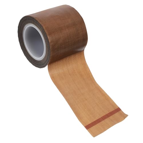 Ciieeo Teflonband Hitzebeständiges Band Klebstoff Wärmeübertragungsband Wärmeband Ptfe-band Hitzebeständiges Klebeband Für Sublimation Ptfe-bänder Glasfaser Light Brown von Ciieeo