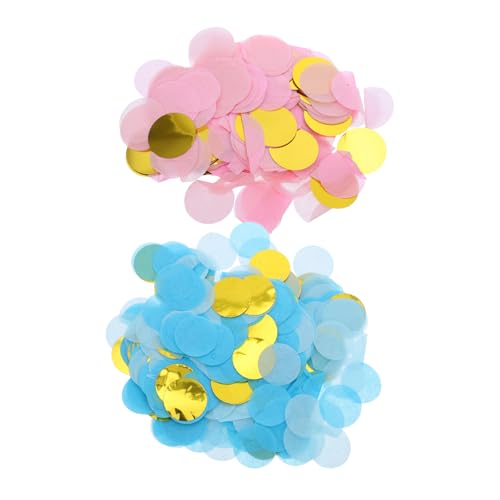 Ciieeo 16taschen Beutel Rundes Papier-konfetti Für Babyparty-dekorationen Neutrale Streudeko Tischstreuer Gender-reveal-party-dekorationen von Ciieeo