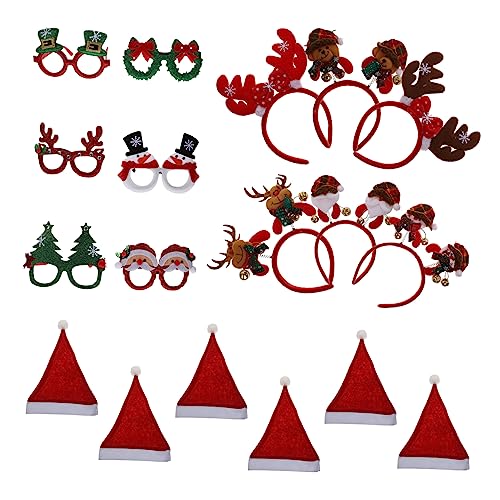 Ciieeo Teiliges Weihnachts Party mit Lustigen Weihnachtsbrillen Mützen und Haarreifen aus Hochwertigem Material Unisex für Karneval Kostümparty Fotorequisiten und Festliche Anlässe Ciieeo Teiliges Weihnachts Party mit Lustigen Weihnachtsbrillen Mützen und Haarreifen aus Hochwertigem Material Unisex für Karneval Kostümparty Fotorequisiten und Festliche Anlässe von Ciieeo