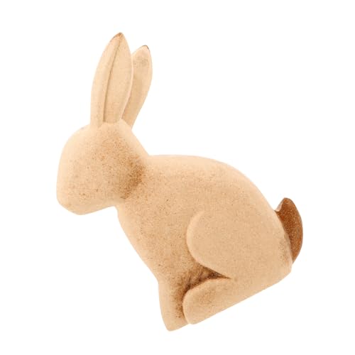 Ciieeo Unlackierte Holzfigur Hase DIY Bastelset zum Bemalen Naturbelassener Holz Osterhase für Erwachsene Kreative Dekoration für Zuhause Büro und Partys von Ciieeo