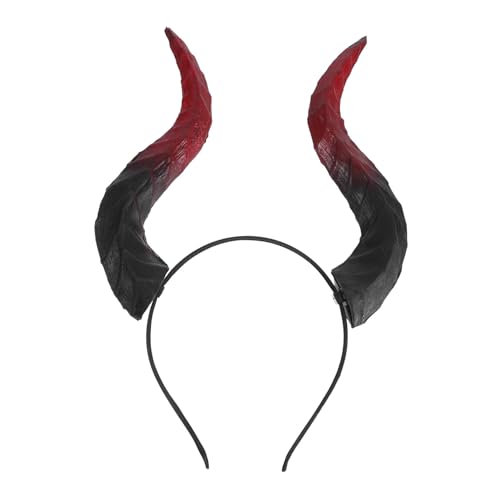 Ciieeo Verstellbares Halloween-haarreif mit Abnehmbaren Teufelshörnern aus Weichem PU und Metall Elastisch für Damen und Herren Bequemes Cosplay-zubehör für Party Karneval und Ciieeo Verstellbares Halloween-haarreif mit Abnehmbaren Teufelshörnern aus Weichem PU und Metall Elastisch für Damen und Herren Bequemes Cosplay-zubehör für Party Karneval und von Ciieeo