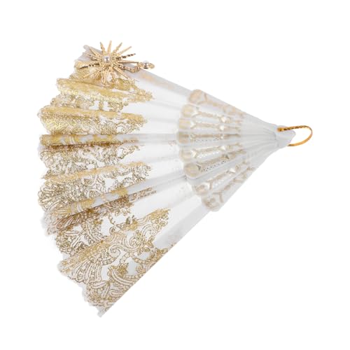 Ciieeo Vintage Spitzen Handfächer aus Stabilem Zinklegierung Material Eleganter Fächer für Hochzeit Party Tanz und Cosplay Leichter Handfächer mit Nostalgischem Rosenmuster für Damen Ciieeo Vintage Spitzen Handfächer aus Stabilem Zinklegierung Material Eleganter Fächer für Hochzeit Party Tanz und Cosplay Leichter Handfächer mit Nostalgischem Rosenmuster für Damen von Ciieeo